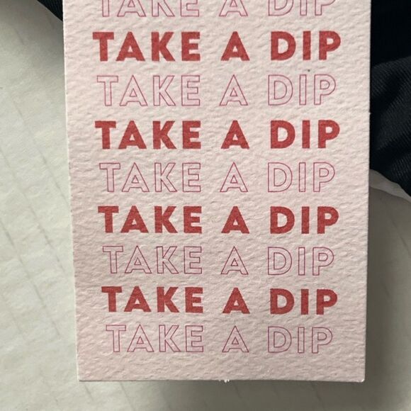 NWT Dippin Daisy’s Reversible Bikini Set BLK white polka dotted Cheeky Bottoms L - Picture 3 of 5